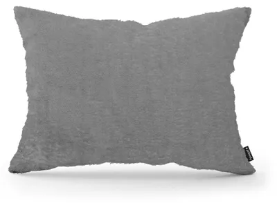 Immagine prodotto di Cuscino decorativo in peluche, colore grigio antracite, 40 x 55 cm