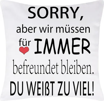 Produktbild von Merclix Freundin Kissenbezug 45x45cm Geburtstag Weihnachten BFF