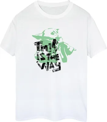 Produktbild von Star Wars - "The Mandalorian This Is The Way" T-Shirt für Damen BI45894 (M) (Weiß)