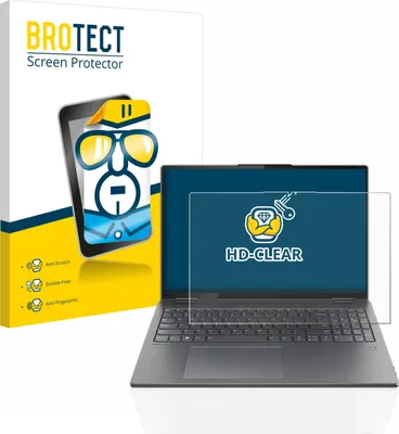 Produktbild von Für Lenovo Yoga 7i Gen 7 16" Schutzfolie BROTECT Displayschutz Display Schutz Folie Klar Transparent