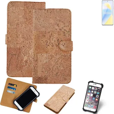 Produktbild von K-S-Trade Hülle kompatibel mit Wiko 5G  Kork Handyhülle Cover  Schutzhülle TPU Case Bumper in Hellbraun, (1x)