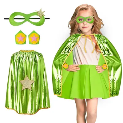 Superhelden-Cape-Set für Kinder mit Maske und Tutu, 3-teilig