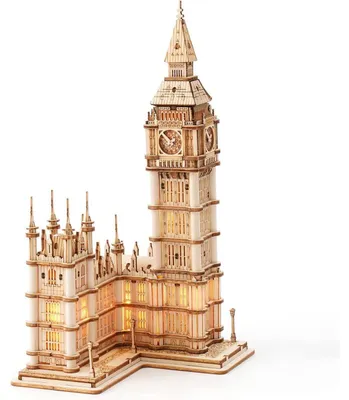 Immagine prodotto di Puzzle in legno 3D, Big Ben, 220 pezzi. Kit di modellismo per adulti e adolescenti, tipo C
