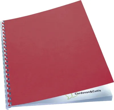 Produktbild von Kartondeckel A4 250g/qm Lederstruktur rot VE=10x100 Blatt