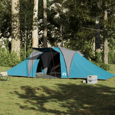 Produktbild von "2026 Promotion" Kuppel-Familienzelt 6 Personen, Familienzelt UV-Schutz, Blau Wasserdicht - Campingzelte CC23480