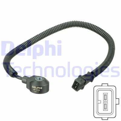 Produktbild von DELPHI Klopfsensor AS10234 für HYUNDAI GETZ (TB)