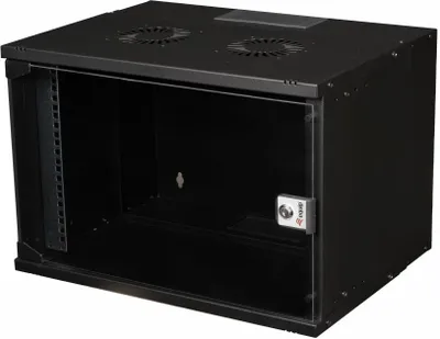 Produktbild von Equip 19" Wandgehäuse Glastür ECO 540x400mm       7U schwarz
