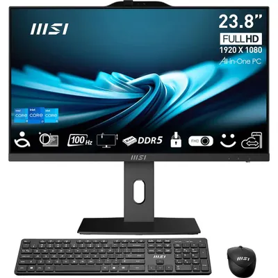 Produktbild von MSI Pro AP242P 14M-1096XEU, 60,5 cm (23.8"), Full HD, Intel® Core™ i7, 16 GB, 1 TB, Schwarz