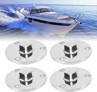 Produktbild von 4 Stück Bootsablassstopfen 316 Edelstahl Rumpfbeschläge für Yachten Marine 2,36 Zoll Durchmesser