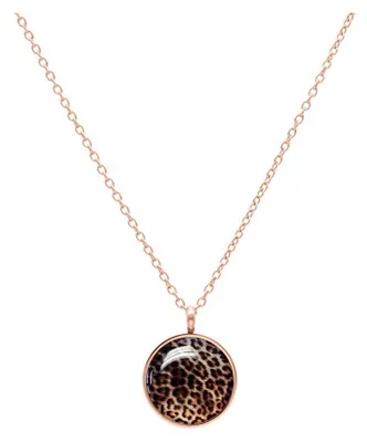 Produktbild von Wildcat Halskette - Leopard Kette - Roségold - Chirurgenstahl 316L - wasserfest, langlebig, hautverträglich, Roségold