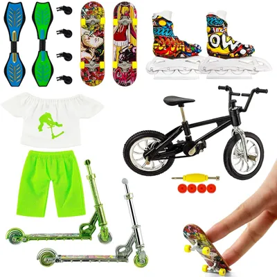 Immagine prodotto di Solidchoice - Set di 20 mini-skateboard con vari accessori
