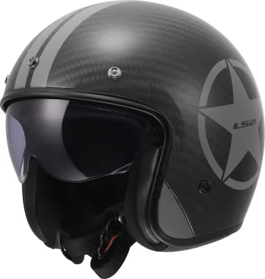 Produktbild von LS2 OF601 BOB II CARBON STAR Jethelm L in grau