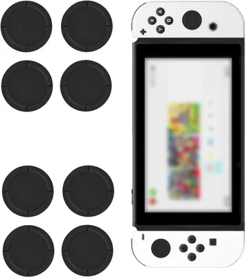 Obrázok produktu pre Joystickové čiapočky 8 kusov, silikón, pre Switch Lite a OLED, pre Nintendo Switch