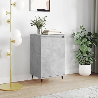 Produktbild von "Rabatt" Mehrzweckschrank/Vitrine/Sideboard - Modernes Design - Betongrau 40x35x70 cm Holzwerkstoff - Kommoden CC22640