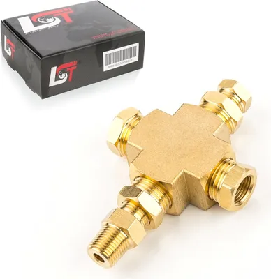 Produktbild von Adapter Verteiler Öldruck Öltemperatur 1/8"-27 1/4"-18NPT für HONDA SUZUKI LEXUS