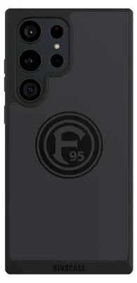 Produktbild von NIVOCASE Handyhülle für Samsung Galaxy S23 Ultra Hülle NIVOpure Case Schwarz F95 Fortuna Düsseldorf Logo