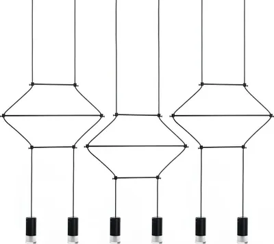 Obrázek produktu pro Závěsná lampa MOOSEE FLUSSO LINE 6 černá