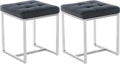 Produktbild von 2er Set Sitzhocker Barci schwarz