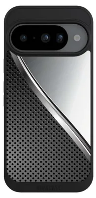 Produktbild von NIVOCASE Handyhülle für Google Pixel 10  Hülle NIVOpure Case Schwarz Carbon Metall Stahl