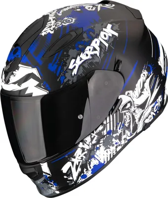 Immagine prodotto di Casco Scorpion Exo-491 Spector, nero/blu/bianco, XS (53/54)