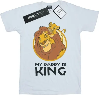 Produktbild von Disney - "The Lion King My Daddy Is King" T-Shirt für Damen BI29094 (XL) (Weiß)