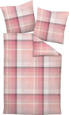 Produktbild von Janine Design Bettwäsche-Garnitur Mako-Satin 45112 MILANO Farbe rot koralle Größe 155x220+80x80