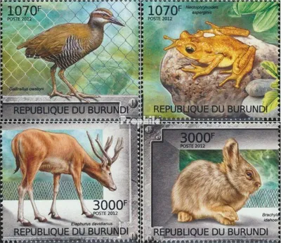 Produktbild von Briefmarken Burundi 2012 Mi 2585-2588 (kompl.Ausg.) postfrisch Ausgestorbene Tiere
