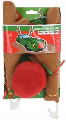 Image de Oreilles et nez de renne pour décoration de Noël de voiture
