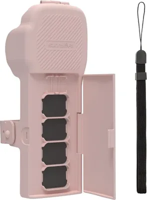 Image de Étui de protection Sunnylife pour Osmo Pocket 3 avec sangle (rose)