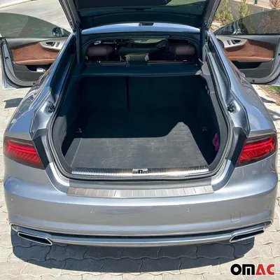 Produktbild von OMAC Ladekantenschutz Stoßstangenschutz K-1134093T Hinten für AUDI Q5 (FYB) 800mm 100mm 30mm Edelstahl