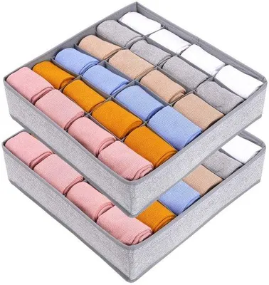 Image de Organiseur à roulettes avec 24 compartiments - peu encombrant - pliable - 1 pièce