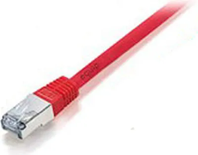 Productafbeelding van Equip 705427, patchkabel Cat5e, SF/UTP, 2xRJ45, 0,50 meter, rood, verpakt in een polybag