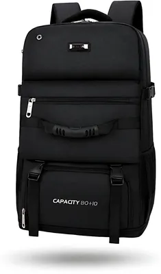 Produktbild von CarryQuest® - Kletterrucksack - 90L - Nylon - Rückenbelüftung - Schwarz
