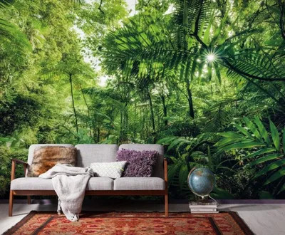 Obrázek produktu pro Komar netkaná tapeta - Do džungle - rozměr: 400 x 250 cm (šířka x výška) - 4 panely