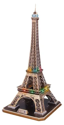 Produktbild von CubicFun Cubic Fun 3d Puzzel Eiffel Tower LED, 84 Stück(e), Gebäude, 10 Jahr(e)