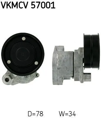 Produktbild von SKF VKMCV 57001 Spannrolle Keilrippenriemen für DAF 75 CF 95 XF CF 75 CF 85