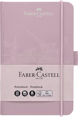 Produktbild von Faber Castell Notizbuch A6 194 S kar 100g/m² rose shadows