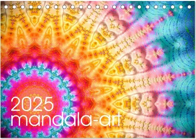 Produktbild von mandala-art (Tischkalender 2025 DIN A5 quer), CALVENDO Monatskalender