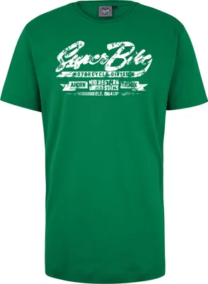 Produktbild von Übergrößen T-Shirt Super Bike weiß AHORN SPORTSWEAR Irish Green 8XL