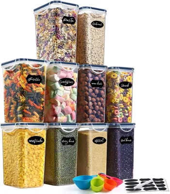 Image de YASHE Boite Hermetique Alimentaire, Boite Conservation en Plastique, Sans BPA avec Couvercles