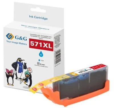 Produktbild von G&G 13857, Hohe (XL-) Ausbeute, Cyan, 10,8 ml, 1 Stück(e), 696 Seiten, Einzelpackung
