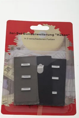 Produktbild von 3er Set Hosenbunderweiterung, Erweiterung für Hosen, Hosenerweiterung in 3 Farben