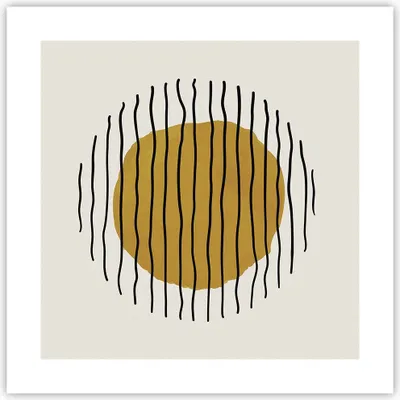 Produktbild von Poster - Poster ohne Rahmen - Modern Piece Linear - 40x40 cm - Wand Bild - Wanddeko - Wandbilder - Kunstposter - Wandposter - Bilder - Kunstdruck - Wanddekoration - Wandbild - P2XAC40x40-4793