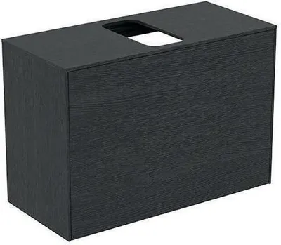 Produktbild von Waschtischplatte CONCA mittiger Auss 802x373mm Eiche geflammt Eiche geflammt