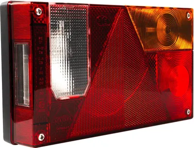 Produktbild von ASPÖCK Rückleuchte Multipoint I rechts 12 V 5-Pin Bajonett 240 x 140 x 52 mm 6 Funktionen für Anhänger Lkw Landmaschinen