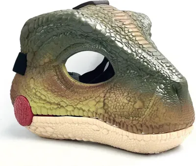 Produktbild von Elektrická simulace masky dinosaura. Maska dinosaura inspirovaná filmem Jurský svět se světly, výkřiky, realistickými texturami a barvami. Maska dinosaura od 7 let pro kostýmy a hraní rolí