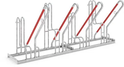 Produktbild von Fahrradständer mit Anlehnbügel 4502 | 2 Räder einseitig | RA 350mm