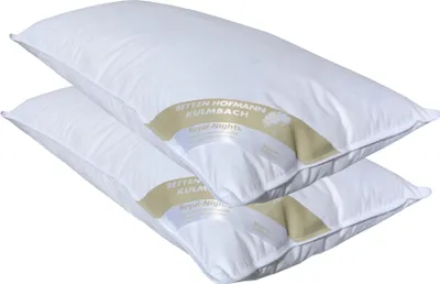 Produktbild von 2 Stück Betten Hofmann Classic Kissen Kopfkissen 40x80 Federkissen  500 g  waschbar stabil