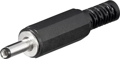 Produktbild von Wentronic DC-Stecker mit Knickschutz - Bohrung 1,3 mm x 3,4 mm