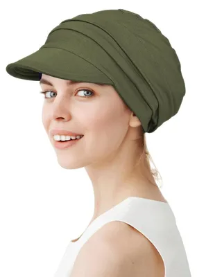 Produktbild von Schlapphut Damen Übergroß Atmungsaktiv Bambus Olivgrün Einheitsgröße